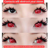 17mm Sweety Mesh Red Mini Sclera Lens